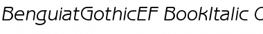 Download BenguiatGothicEF-BookItalic Regular Font Title Preview