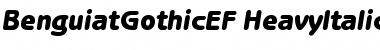 Download BenguiatGothicEF-HeavyItalic Regular Font Title Preview