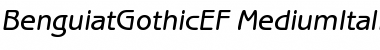 Download BenguiatGothicEF-MediumItalic Regular Font Title Preview