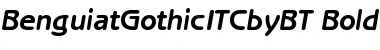 Download ITC Benguiat Gothic Bold Italic Font Title Preview