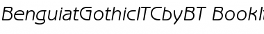 Download ITC Benguiat Gothic Book Italic Font Title Preview