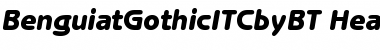 Download ITC Benguiat Gothic Heavy Italic Font Title Preview