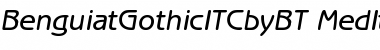 Download ITC Benguiat Gothic Medium Italic Font Title Preview