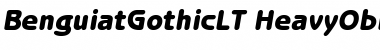 Download ITC Benguiat Gothic LT Heavy Oblique Font Title Preview