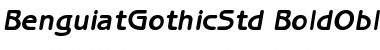 Download ITC Benguiat Gothic Std Bold Oblique Font Title Preview