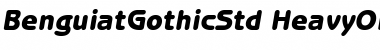 Download ITC Benguiat Gothic Std Heavy Oblique Font Title Preview