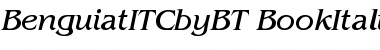 Download ITC Benguiat Book Italic Font Title Preview