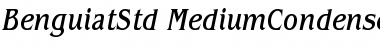 Download ITC Benguiat Std Medium Condensed Italic Font Title Preview