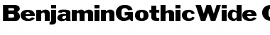 Download BenjaminGothicWide Regular Font Title Preview
