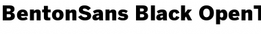Download BentonSans Black Font Title Preview