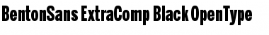 Download BentonSans ExtraComp Black Regular Font Title Preview