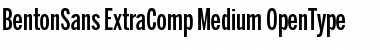Download BentonSans ExtraComp Medium Regular Font Title Preview