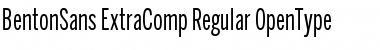 Download BentonSans ExtraComp Regular Regular Font Title Preview