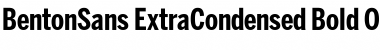 Download BentonSans ExtraCondensed Bold Font Title Preview