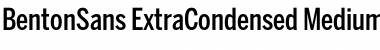 Download BentonSans ExtraCondensed Medium Font Title Preview
