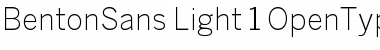 Download BentonSans Light Regular Font Title Preview