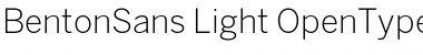 Download BentonSans Light Font Title Preview