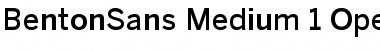 Download BentonSans Medium Regular Font Title Preview
