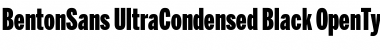 Download BentonSans UltraCondensed Black Font Title Preview
