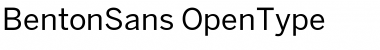 Download BentonSans Regular Font Title Preview