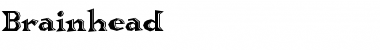 Download Brainhead Medium Font Title Preview