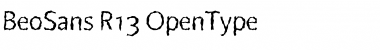 Download BeoSans R13 Font Title Preview