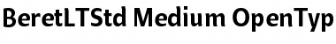 Download Beret LT Std Medium Font Title Preview