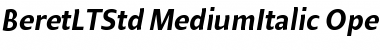Download Beret LT Std Medium Italic Font Title Preview