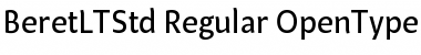 Download Beret LT Std Regular Font Title Preview