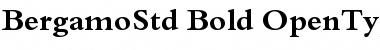 Download Bergamo Std Bold Font Title Preview