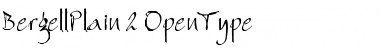 Download Bergell Plain Font Title Preview