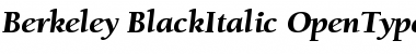Download Berkeley Oldstyle Black Italic Font Title Preview