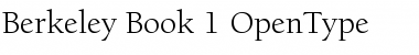 Download Berkeley Regular Font Title Preview