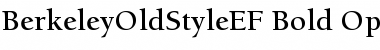 Download BerkeleyOldStyleEF Bold Font Title Preview