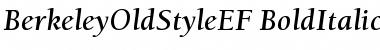 Download BerkeleyOldStyleEF BoldItalic Font Title Preview