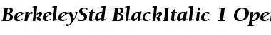 Download ITC Berkeley Oldstyle Std Black Italic Font Title Preview