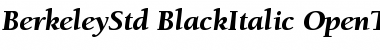 Download ITC Berkeley Oldstyle Std Black Italic Font Title Preview