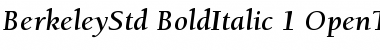 Download ITC Berkeley Oldstyle Std Bold Italic Font Title Preview