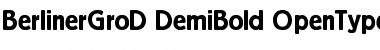 Download Berliner Grotesk D Demi Bold Font Title Preview