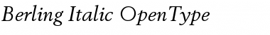 Download Berling Italic Font Title Preview