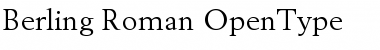 Download Berling Roman Font Title Preview
