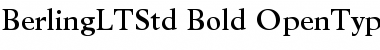 Download Berling LT Std Bold Font Title Preview