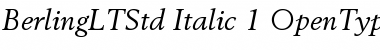 Download Berling LT Std Italic Font Title Preview