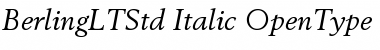 Download Berling LT Std Italic Font Title Preview