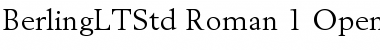 Download Berling LT Std Roman Font Title Preview
