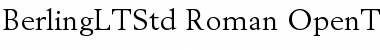 Download Berling LT Std Roman Font Title Preview
