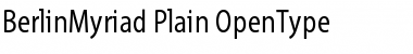 Download BerlinMyriad Plain Font Title Preview