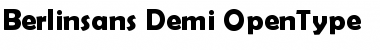 Download Berlinsans Demi Font Title Preview