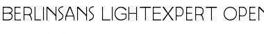 Download Berlinsans LightExpert Font Title Preview