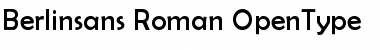 Download Berlinsans Roman Font Title Preview
